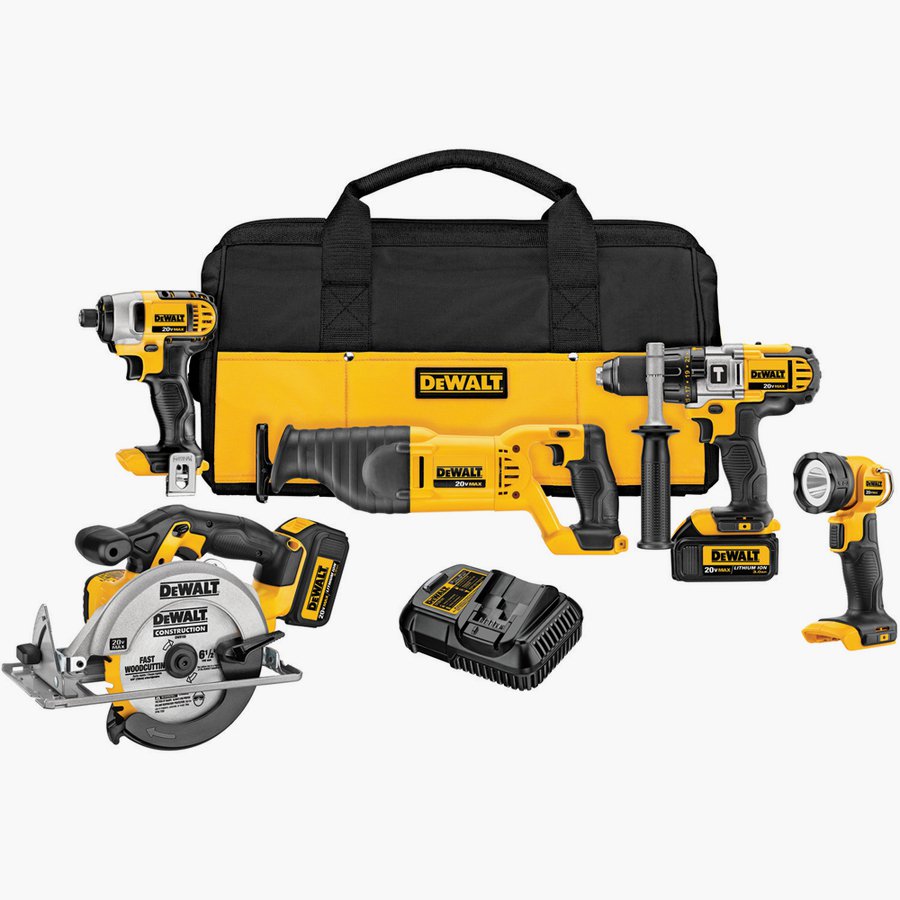 5-Tool-20-volt-Max-Lithium-Ion-Cordless-Combo-Kit image